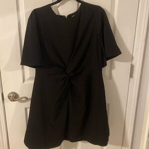 Loft NWT Black Dress with Twist Detail